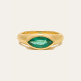 Nico Ring with Marquise Zambian Emerald