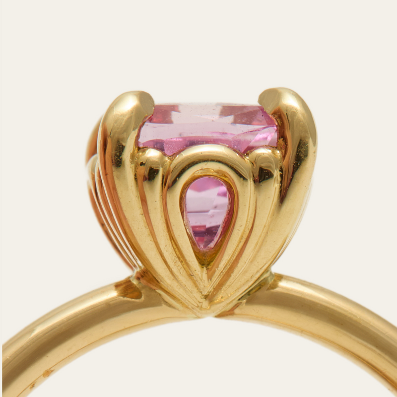 Seraphina Solitaire with 2.04ct Hot Pink Sapphire - 18ct Gold