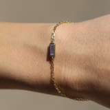 Cyra Bracelet with Baguette Diamond - 9ct Gold