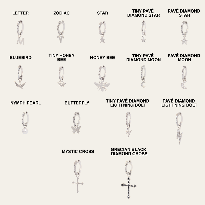 Baby hoop 2025 earrings white gold