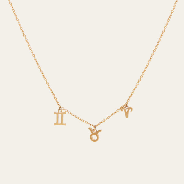 Big Three Necklace - 9ct Gold