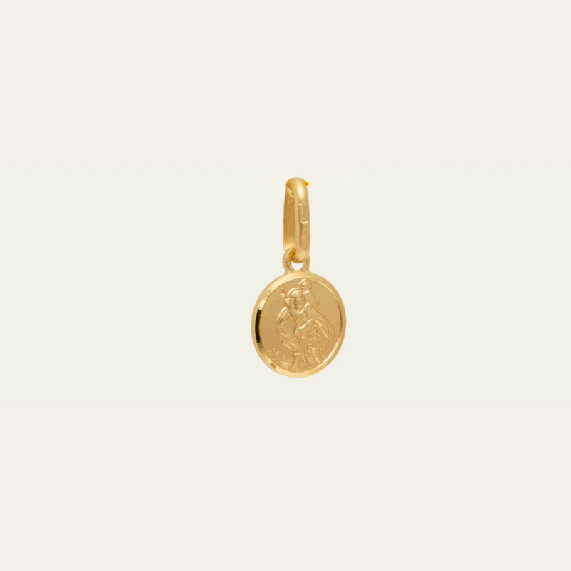 Tiny St. Christopher Charm - 9ct Gold