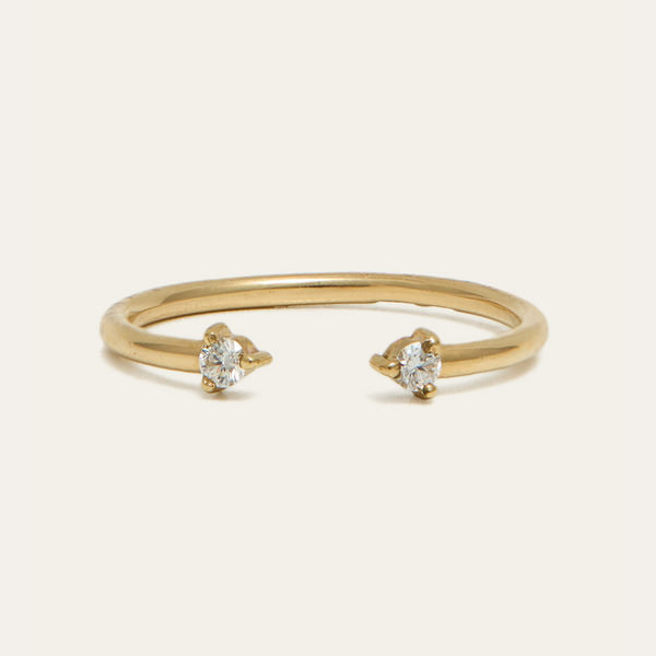 Gemini Diamond Ring - 9ct Gold