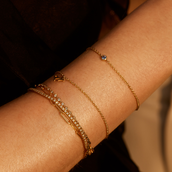 Blue Sapphire Neo Bracelet - 9ct Gold