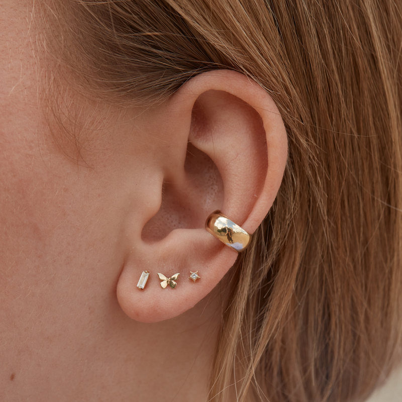 Tiny Butterfly Stud - 9ct Gold