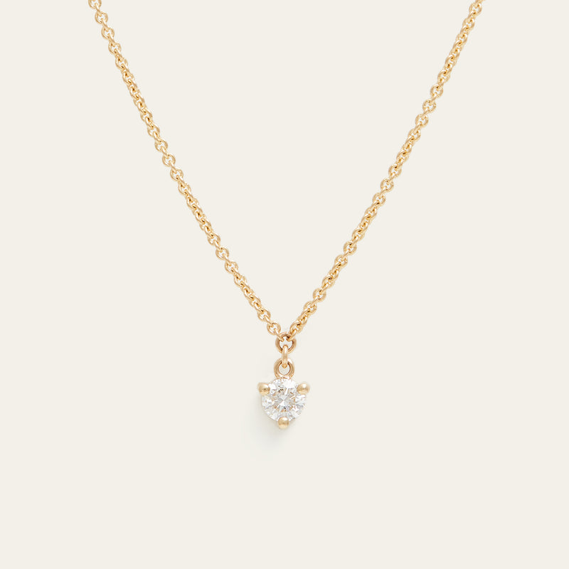 Noguchi Bijoux | Diamond Flower Yellow Gold Necklace at Voiage Jewelry