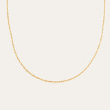 Greek Chain Necklace - 9ct Gold