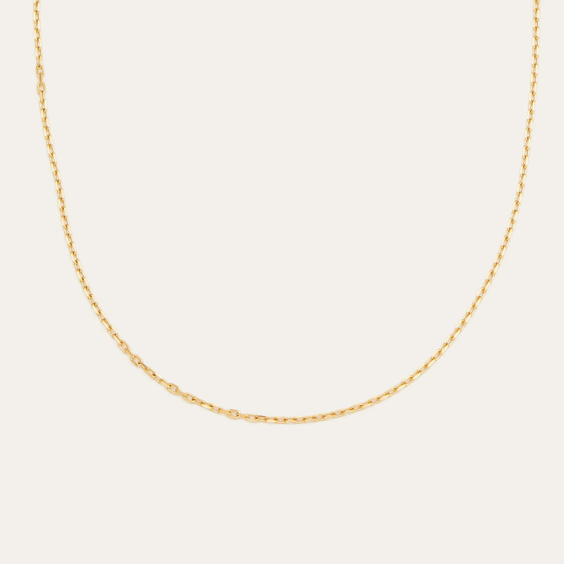 Greek Chain Necklace - 9ct Gold