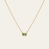 Hera Necklace with 0.75ct Colombian Emerald - 18ct Gold