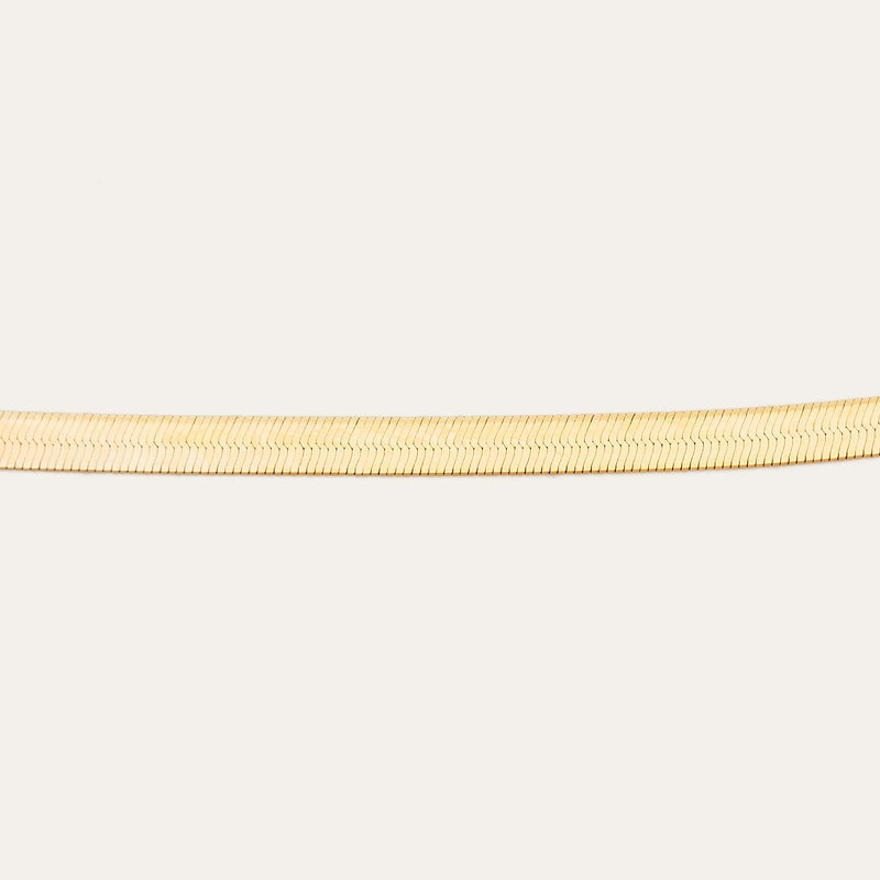 Herringbone Chain - 14ct Gold