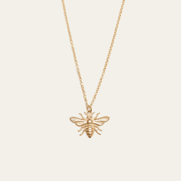 Honey Bee Necklace - 9ct Gold
