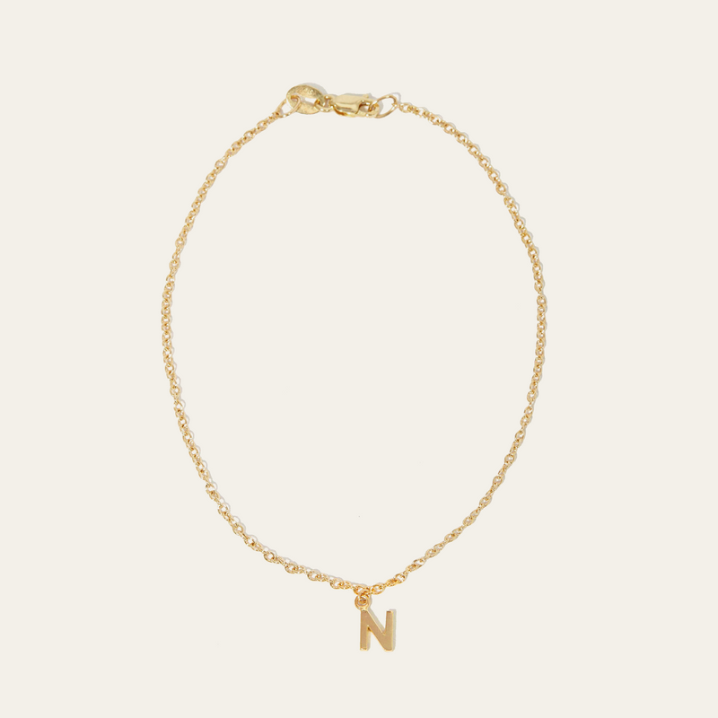 Personalised Alphabet Bracelet Custom Plating  Enamel Colour  Outhouse  Jewellery