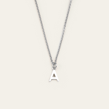 Letter Necklace - 9ct White Gold