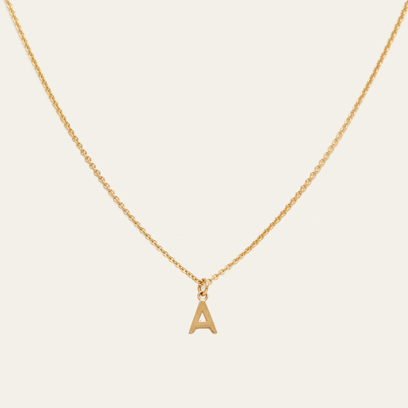 Letter Necklace - 9ct Gold