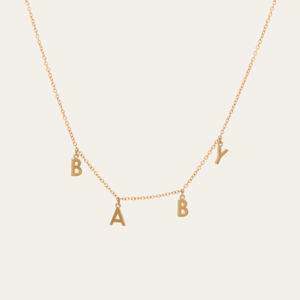 Necklace with deals letters on them