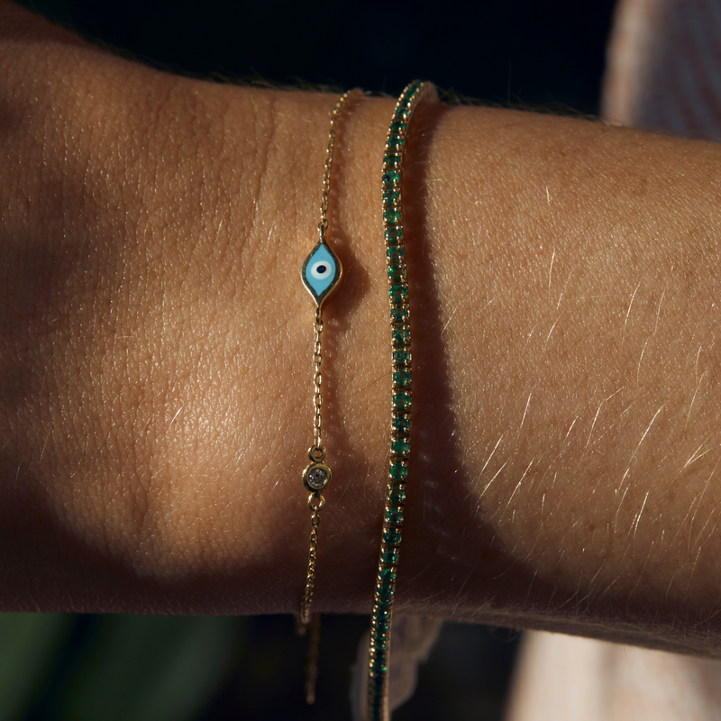 Diamond sales eye bracelet