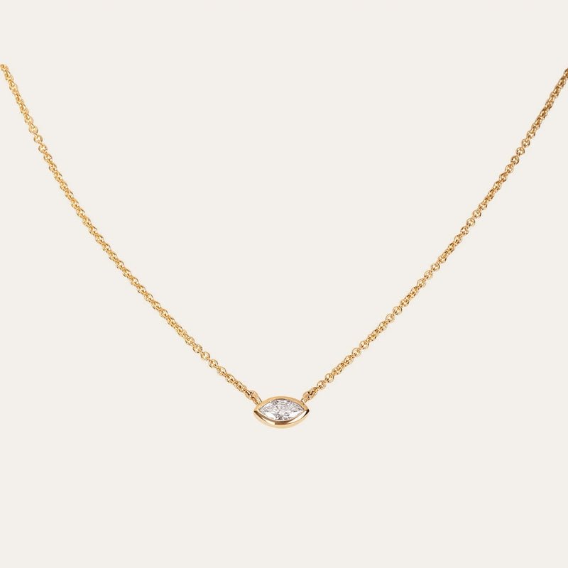 Orb Marquise Diamond Necklace