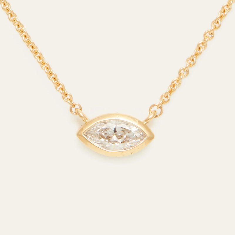 Orb Marquise Diamond Necklace