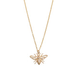 Honey Bee Necklace - 9ct Gold