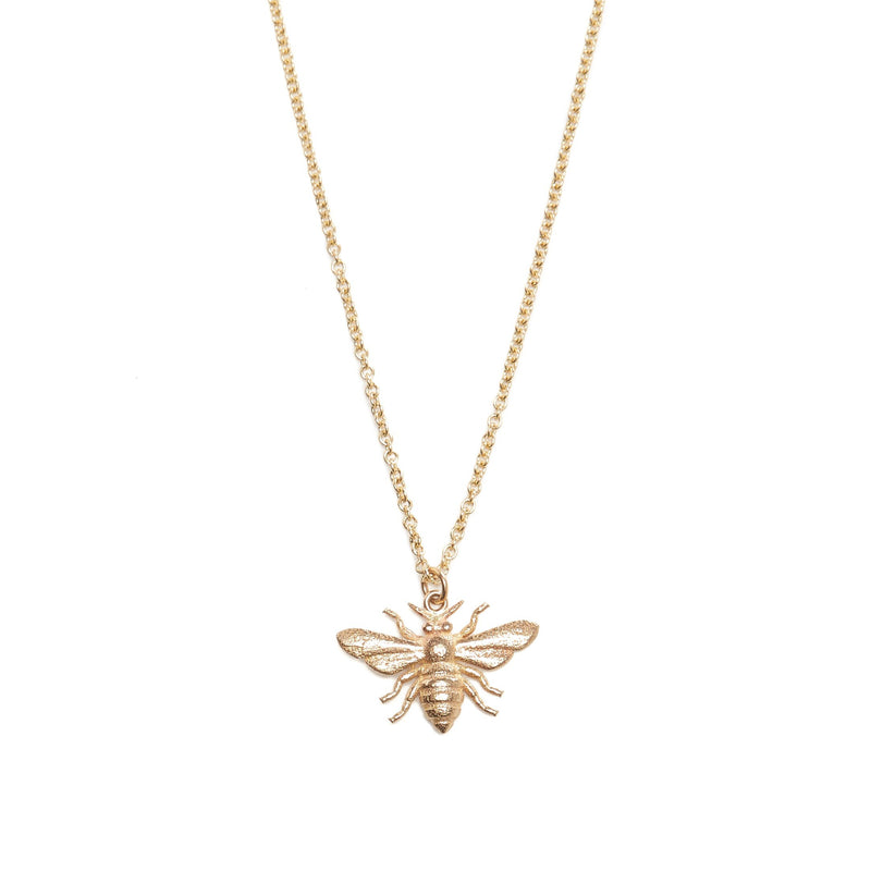 Honey Bee Necklace - 9ct Gold