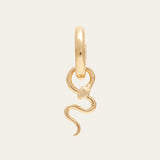 Gold Snake Drop Charm