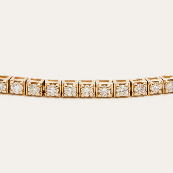 Spirit Diamond Tennis Bracelet - 14ct Gold