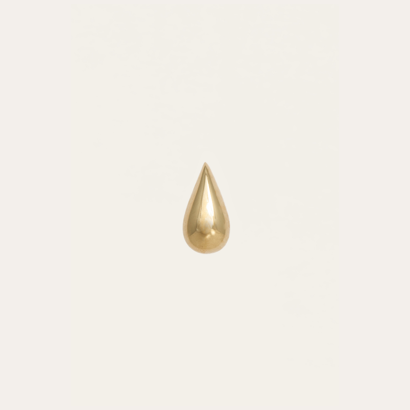 Teardrop Stud - 14ct Gold