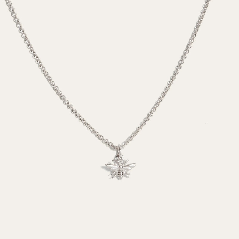 Tiny Honey Bee Necklace 9ct Solid Gold Gold Honey Bee Necklace