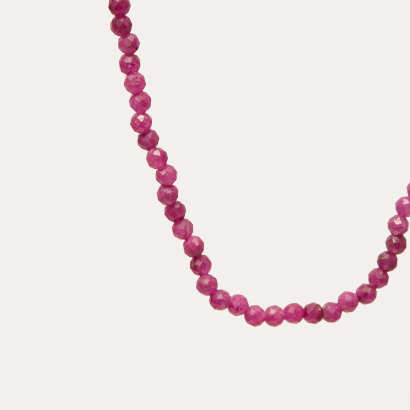 Ruby Bead Necklace