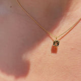 Roxy Necklace with 0.80ct Green Sapphire - 18ct Gold