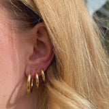 Chunky Tube Hoops Medium