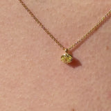 Mira Necklace with Natural Yellow Diamond