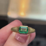 Nico Ring with 0.76ct Zambian Emerald - 18ct Gold