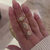 Celeste with Lab Oval Diamond