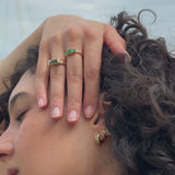 Cha Cha Huggie Emerald Medium