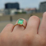 Zia Ring with Russian Emerald