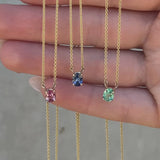 Roxy Necklace with Mint Colombian Emerald