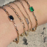 Hera Bracelet with Zambian Emerald - 9ct Gold