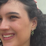 Emerald Snake Drop Charm