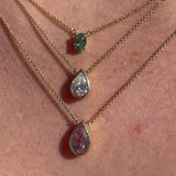 Roxy Necklace with Mint Colombian Emerald