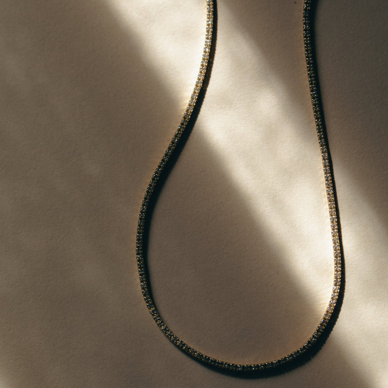 Spirit Diamond Tennis Necklace - 14ct Gold