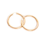 Super Chunky Tube Hoops Large - 9ct Gold