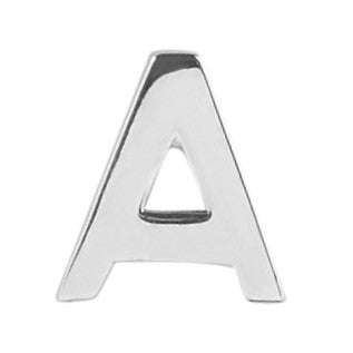 Multi Letter Necklace Charm - 9ct White Gold