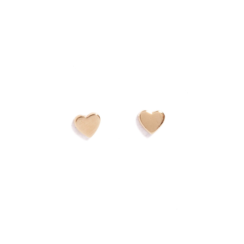 Tiny Heart Stud - 9ct Gold