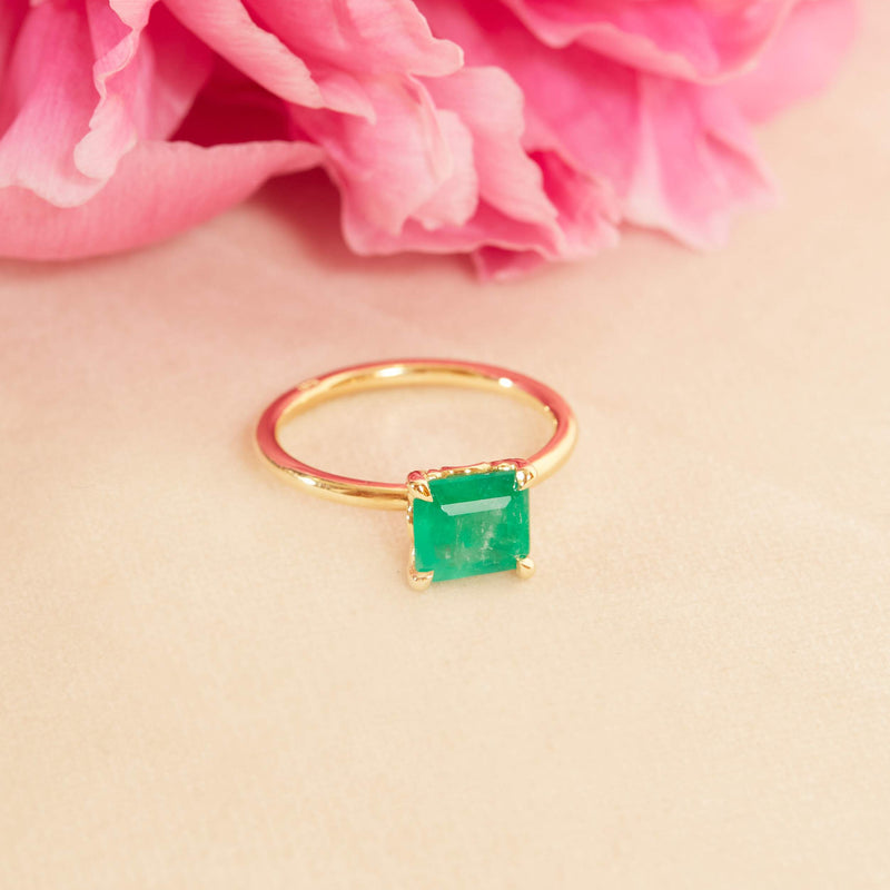 Electra Emerald Solitaire - 18ct Gold