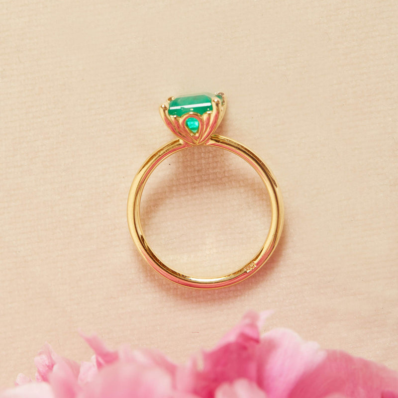 Electra Emerald Solitaire - 18ct Gold
