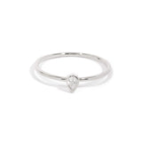 Neo Pear Shape Diamond Ring - 9ct White Gold