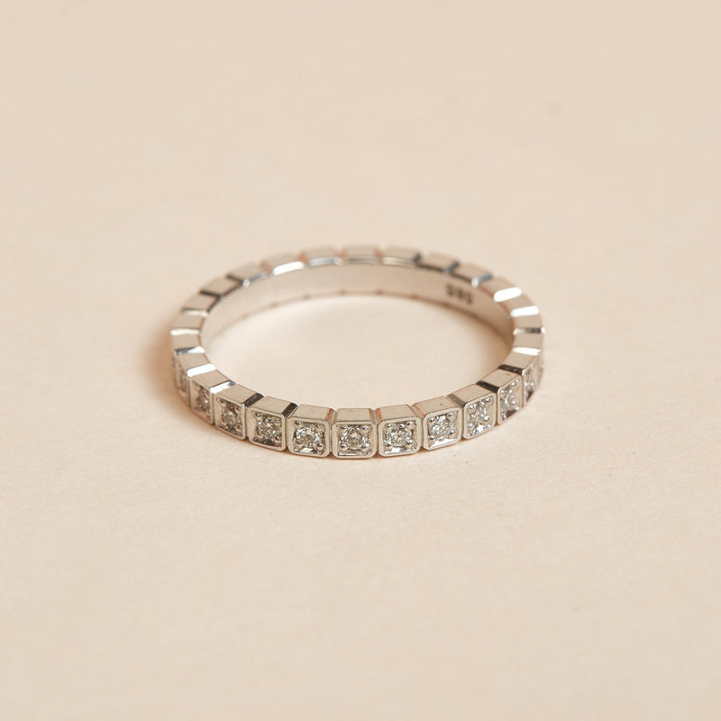 Deco Diamond Ring - 14ct White Gold