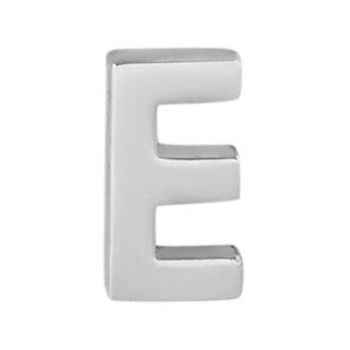 Letter Drop Charm - 9ct White Gold
