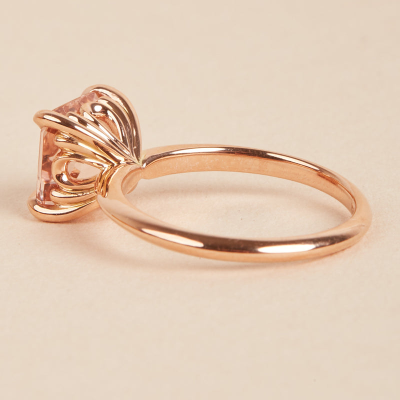 Peaches Morganite Ring - 18ct Rose Gold